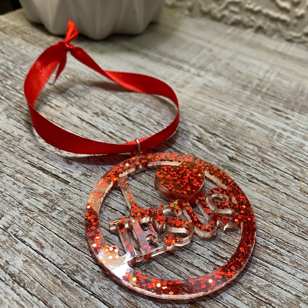 I 💗 Jesus Ornament - Jesus Christmas Ornaments Custom Color - Picture 9 of 14